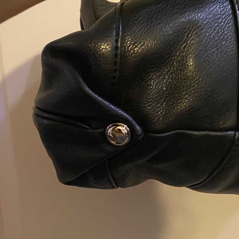 B Markowsky Black Leather Canterbury Satchel - Picture 7 of 16